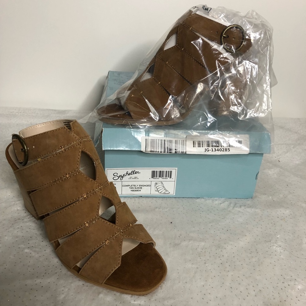 Seychelles Completely Engaged Suede Block Heel Sandal NEW 9 - Picture 2 of 9
